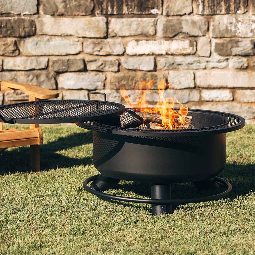 38" Fire Pit with Swivel Grate - Image 3