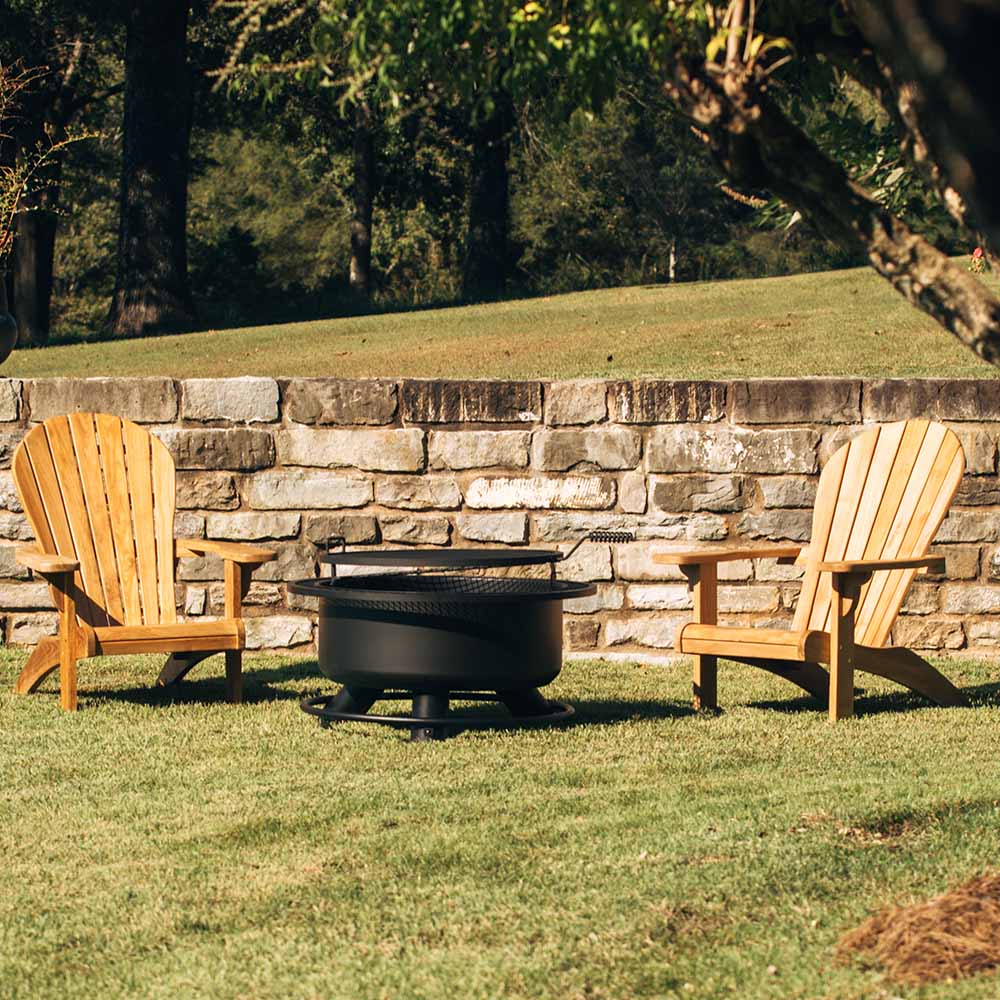 38" Fire Pit with Swivel Grate - Image 6