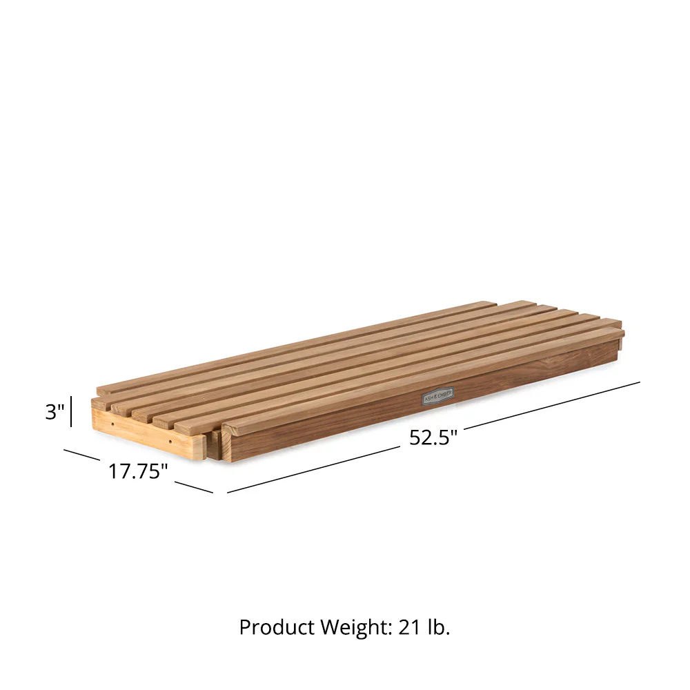 Grade A Teak Square Planter Box and Connecting Bench - Image 11