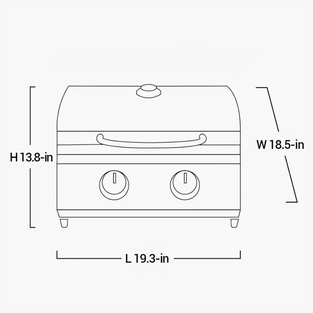 Monument 13742 - Stainless Tabletop Propane Gas Grill - Image 10