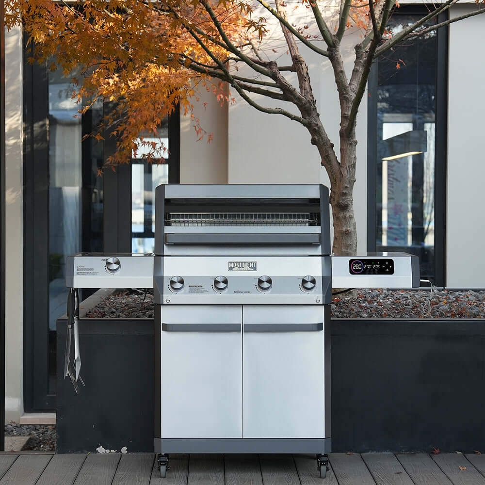 Monument Eminence 405 - Chic Clearview® Smart Stainless Gas Grill - Image 36