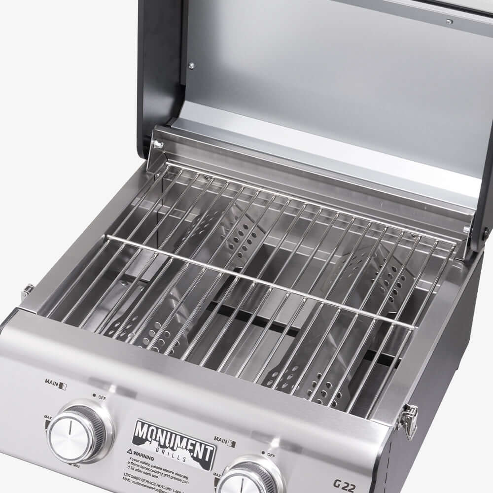 Monument G22 - Stainless Tabletop Propane Gas Grill - Image 11