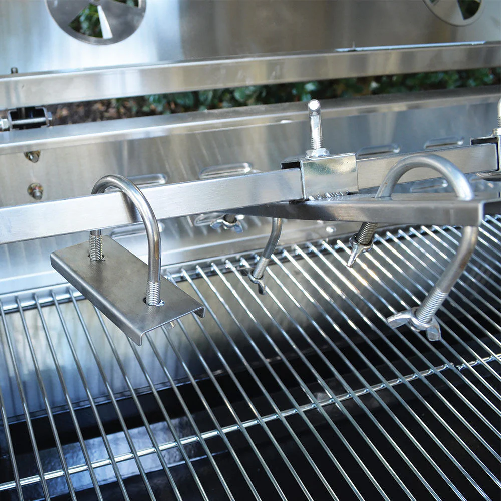 Scratch and Dent - 13W Stainless Steel Rotisserie Grill Roaster w/ Glass Hood - FINAL SALE - Image 5