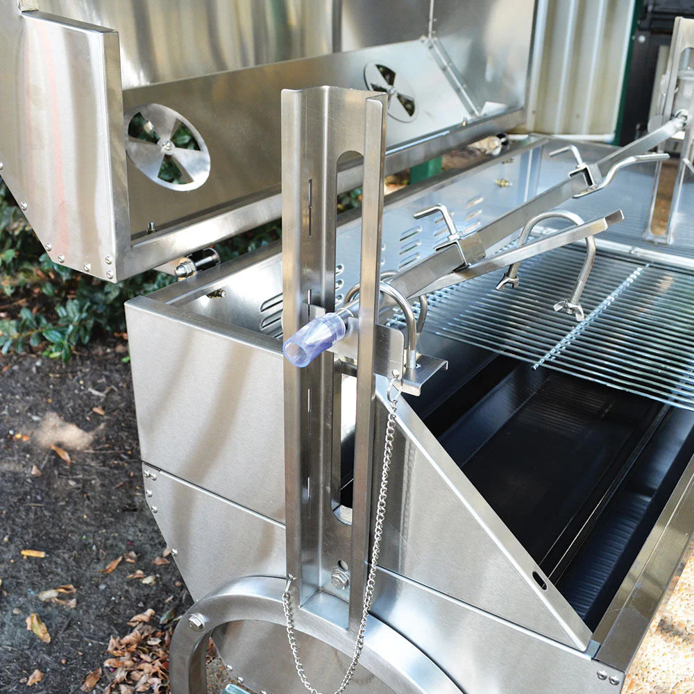 Scratch and Dent - 13W Stainless Steel Rotisserie Grill Roaster w/ Glass Hood - FINAL SALE - Image 6