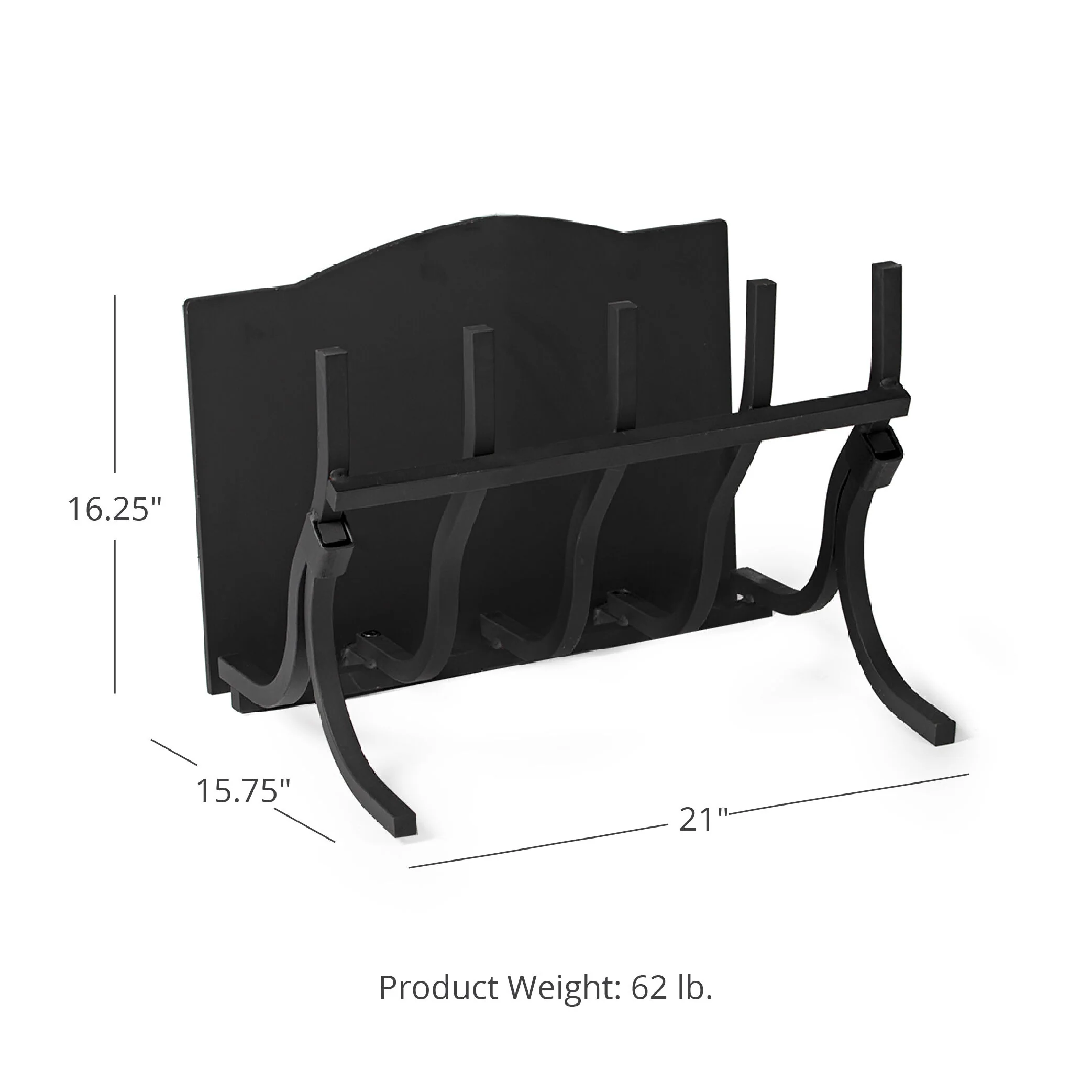 Scratch and Dent - 21" High-Efficiency Log Grate with Reflective Fireback - FINAL SALE - Image 5
