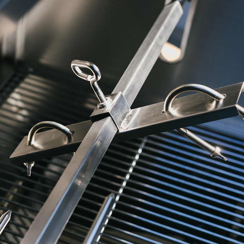 25 Watt Stainless Steel Rotisserie Grill with Hood - Image 7