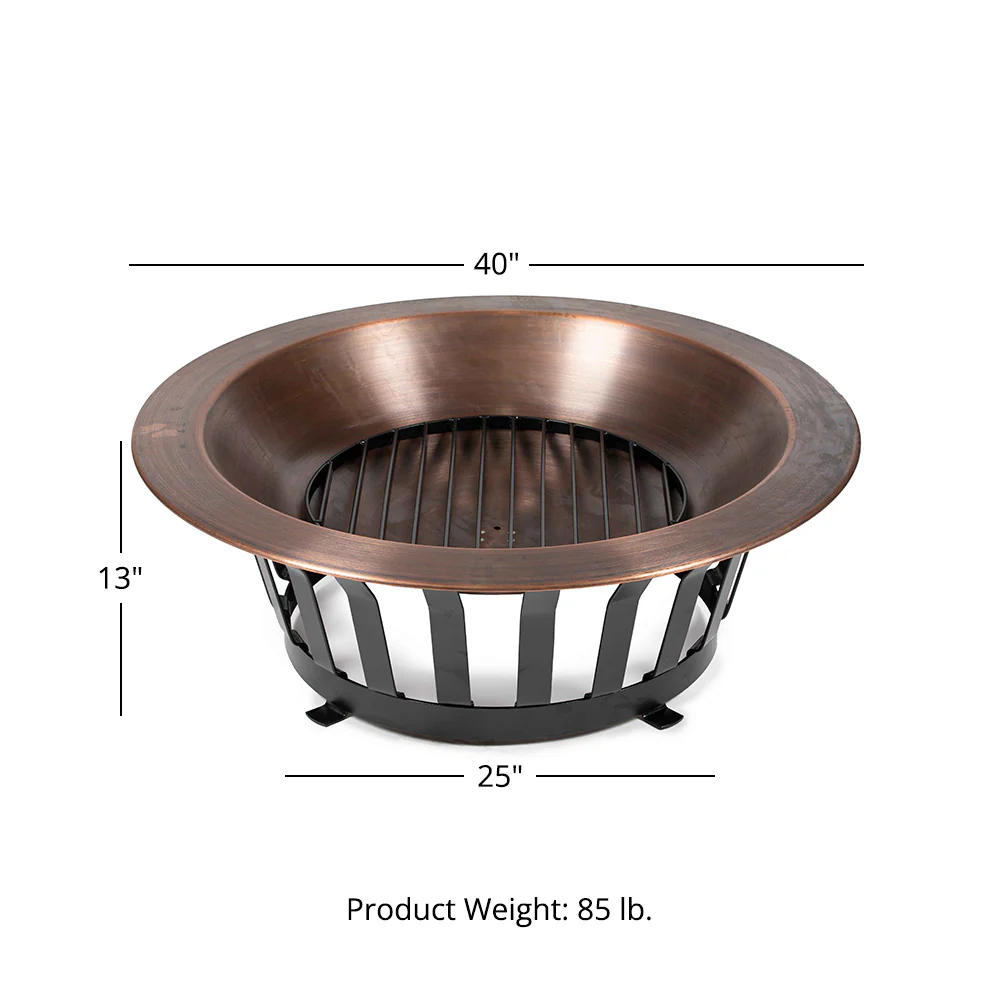 40" Copper Fire Pit - Image 9