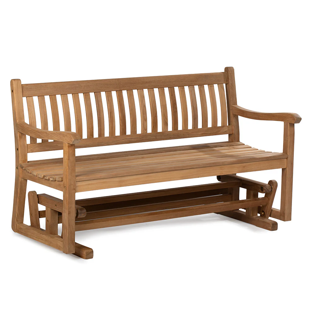 Scratch and Dent - Cascade Grade A Teak Glider Bench - FINAL SALE