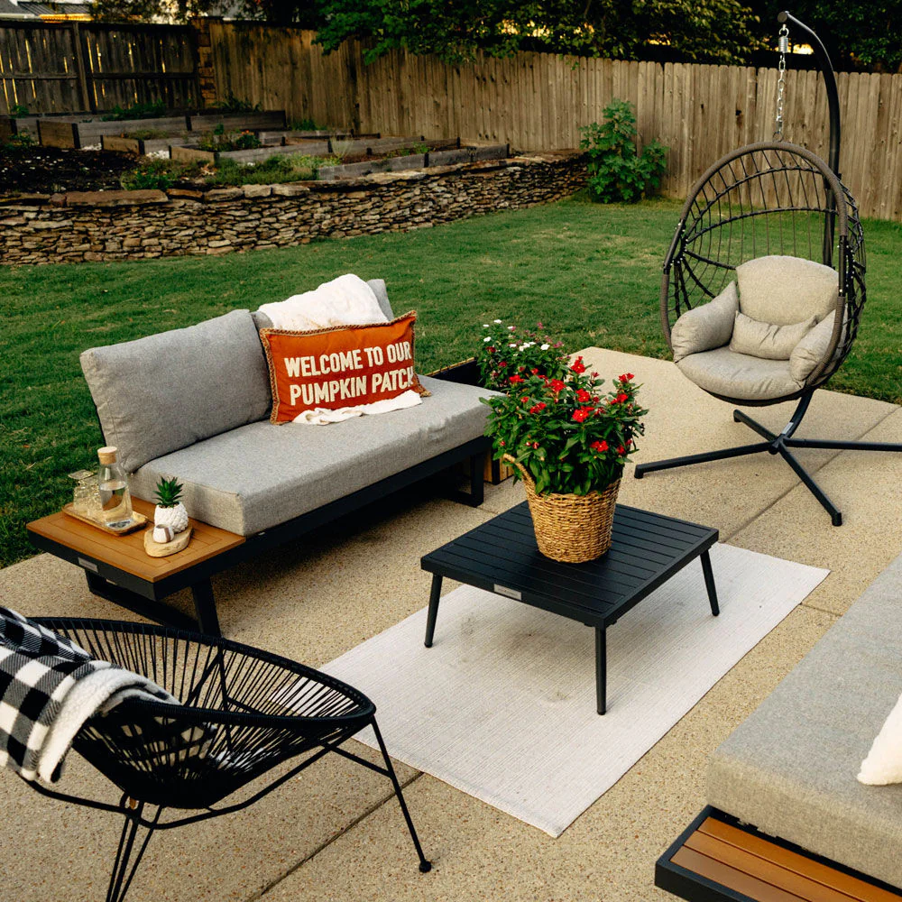 Scratch and Dent - Caspian Loveseat with Cushions and Side Table - FINAL SALE - Image 3