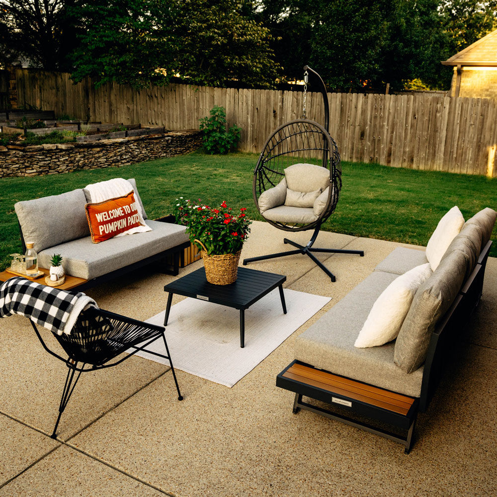 Scratch and Dent - Caspian Loveseat with Cushions and Side Table - FINAL SALE - Image 5