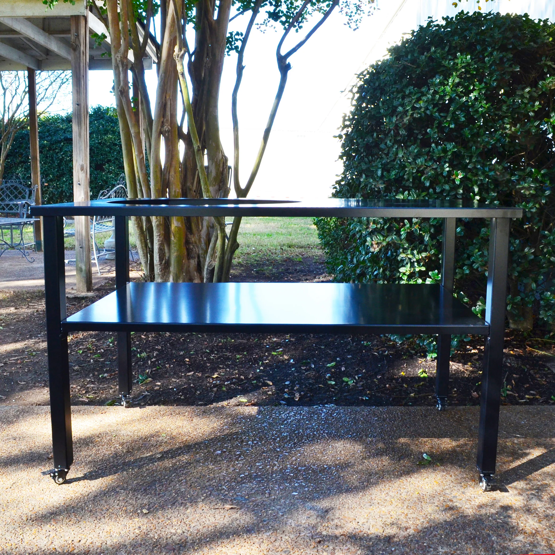 Scratch and Dent - Ceramic Grill Table | Aluminum | Fits XL BGE, Kamado Joe - FINAL SALE - Image 4