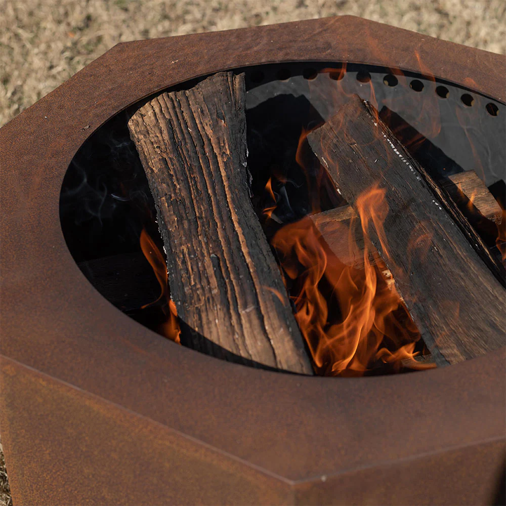 Scratch and Dent, Corten Steel Dual Flame Smokeless Fire Pit | 19.5" - Image 3