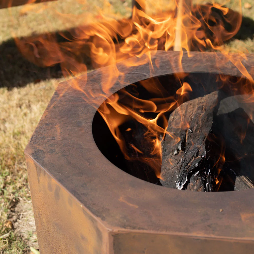 Scratch and Dent, Corten Steel Low Smoke Fire Pit - Image 3