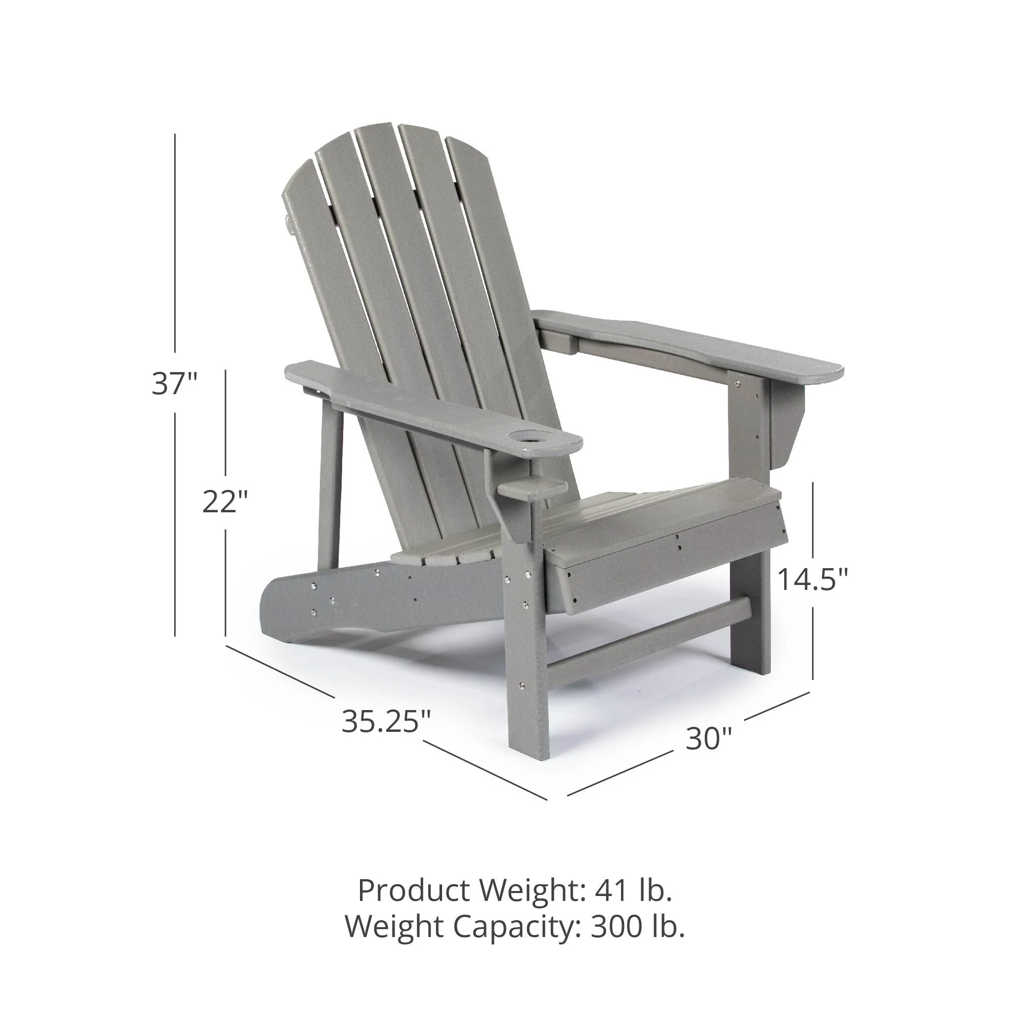 Scratch and Dent, Everwood Hilltop Adirondack Chair - Image 8