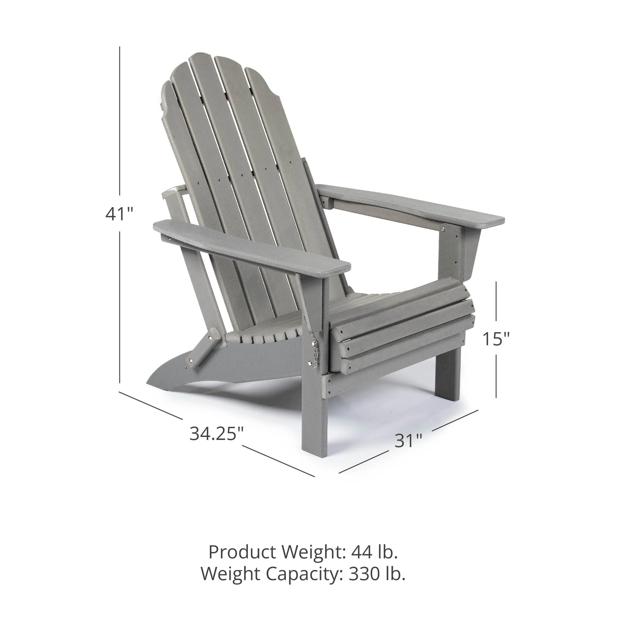 Scratch and Dent, Everwood Hilltop Adirondack Folding Chair - Image 3