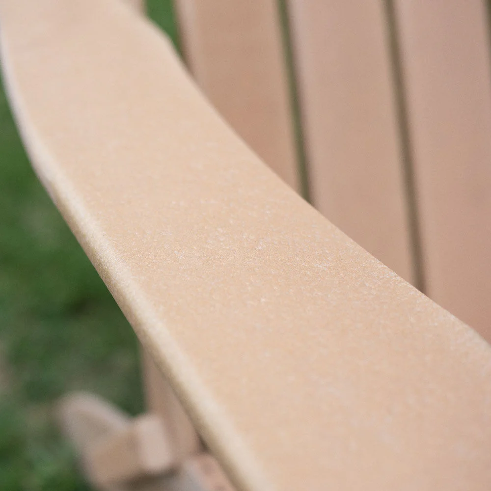 Scratch and Dent, Everwood Hilltop Adirondack Folding Chair - Latte Weatherwood - Image 6