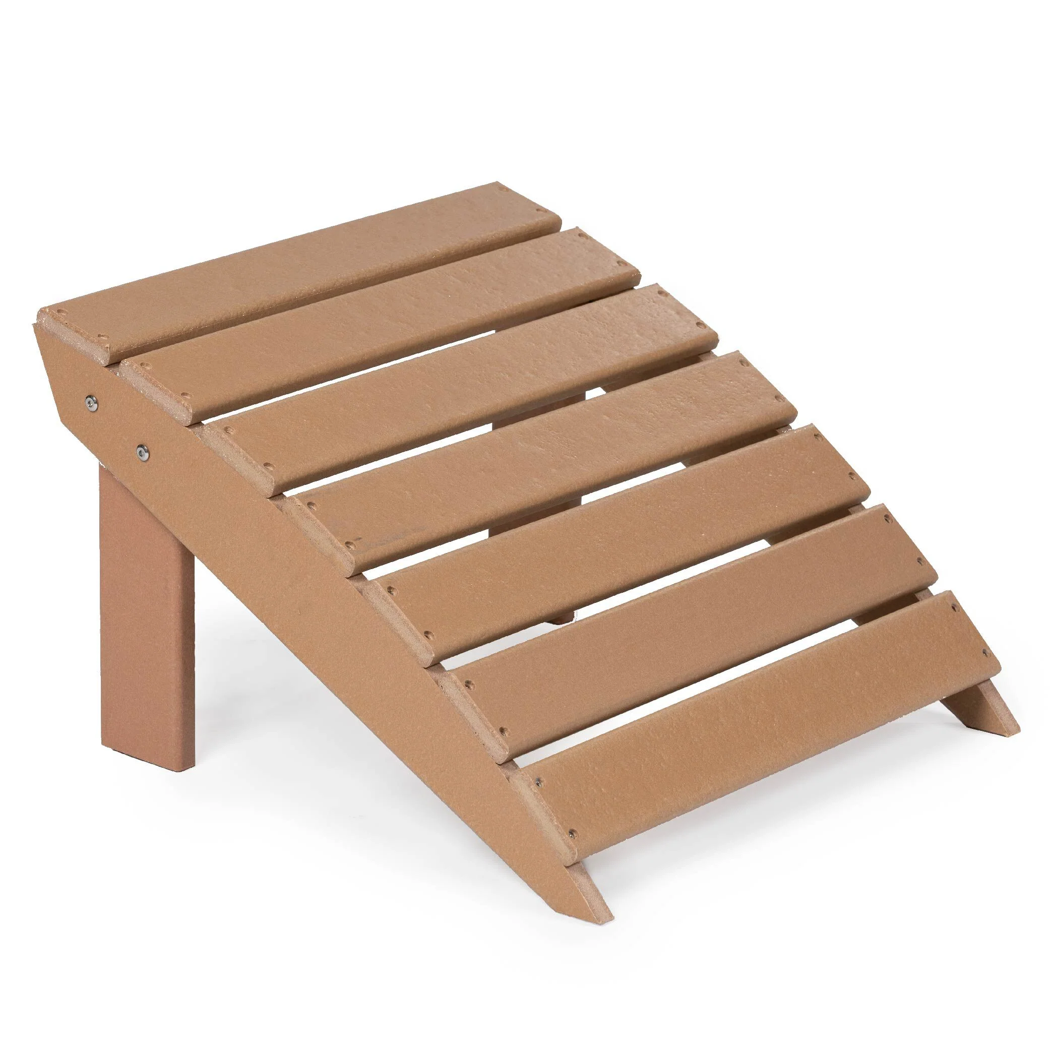 Scratch and Dent - Everwood Hilltop Adirondack Ottoman Weatherwood - FINAL SALE