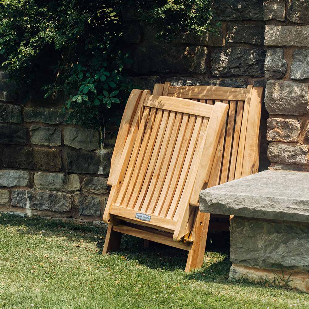 Scratch and Dent, Hawthorne Grade A Teak Folding Armchair - Image 9