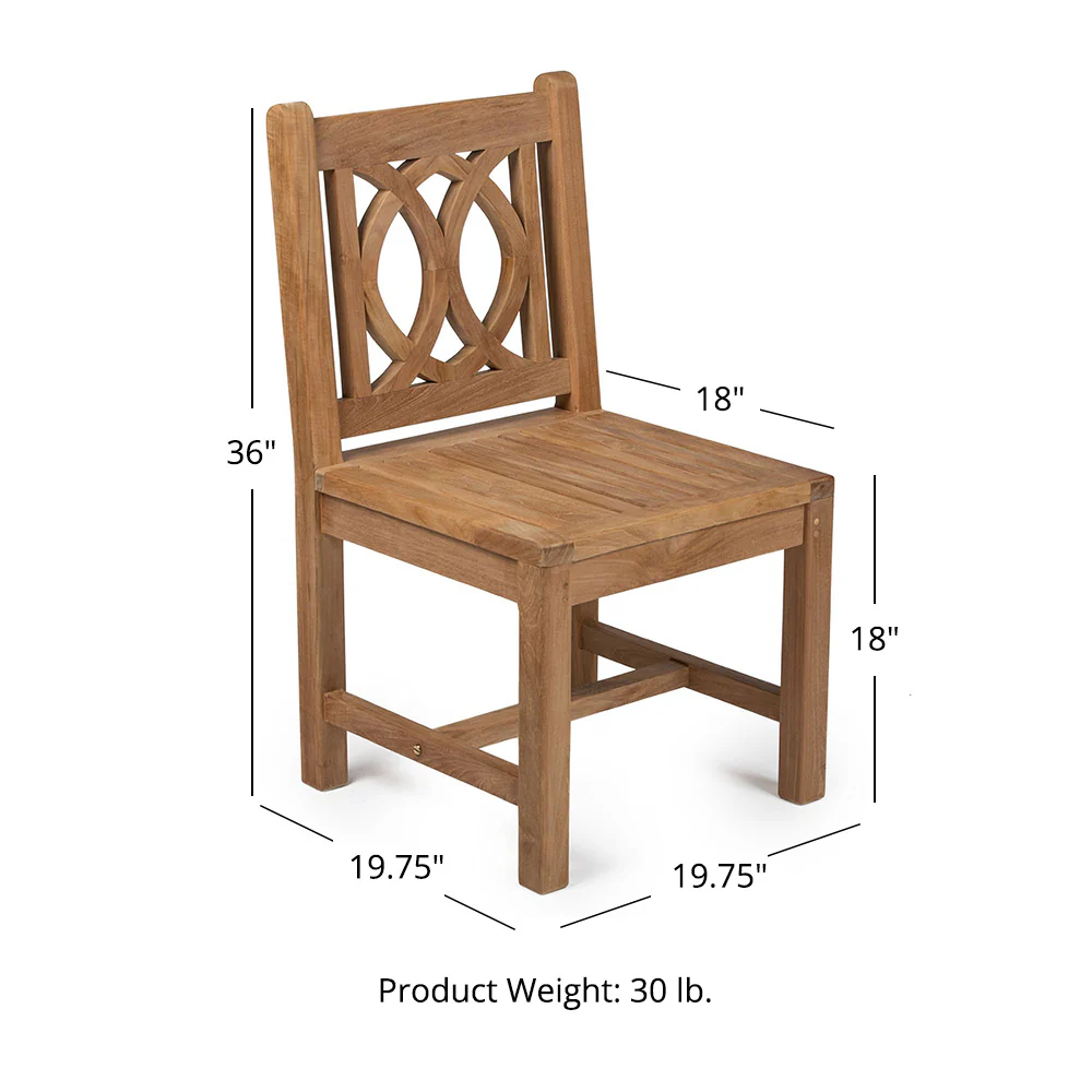 Scratch and Dent, Luna Grade A Teak Chair - Image 6