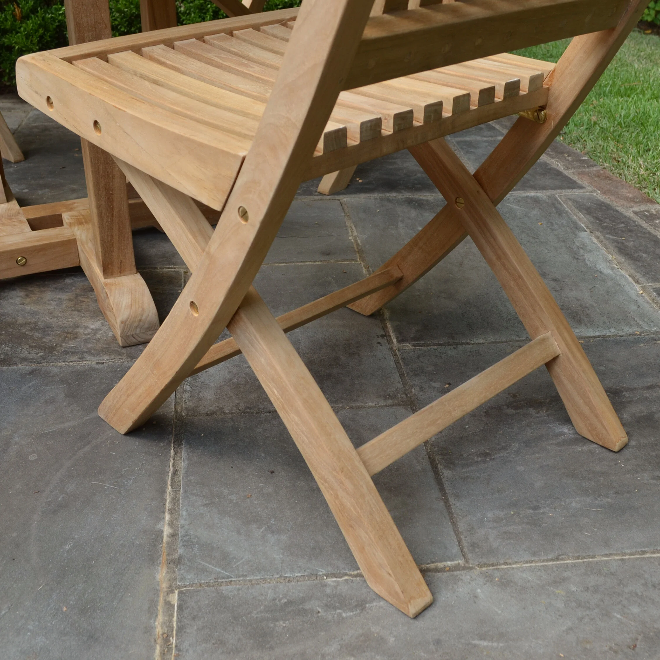 Scratch and Dent - Monaco Teak Folding Chair - FINAL SALE - Image 6