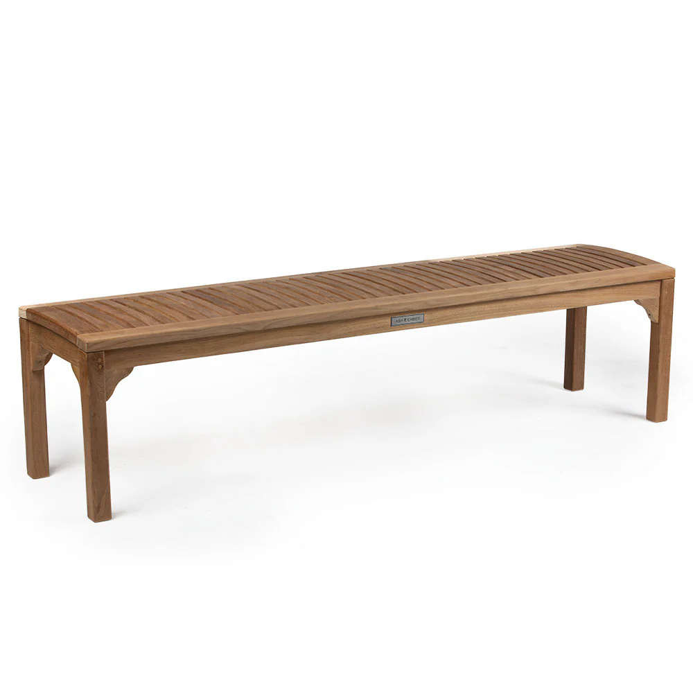 Sage Grade A Teak Backless Benches - Image 9