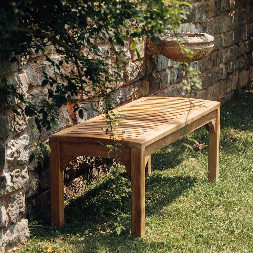 Scratch and Dent, Sage Grade A Teak Backless Bench | 47" - Image 4