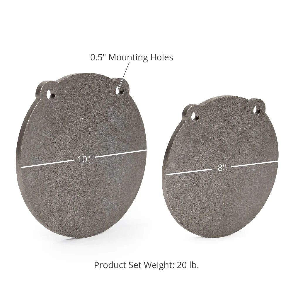 Scratch and Dent, Set of 5 3/8" AR500 Steel Gong Shooting Targets - Image 6