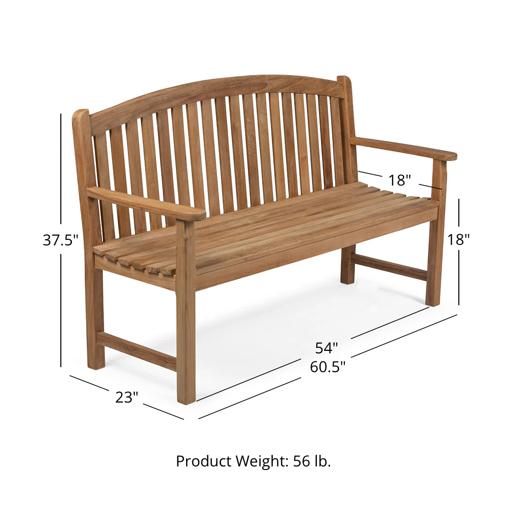 Scratch and Dent, Solstice Grade A Teak Bench | 5 FT - Image 8