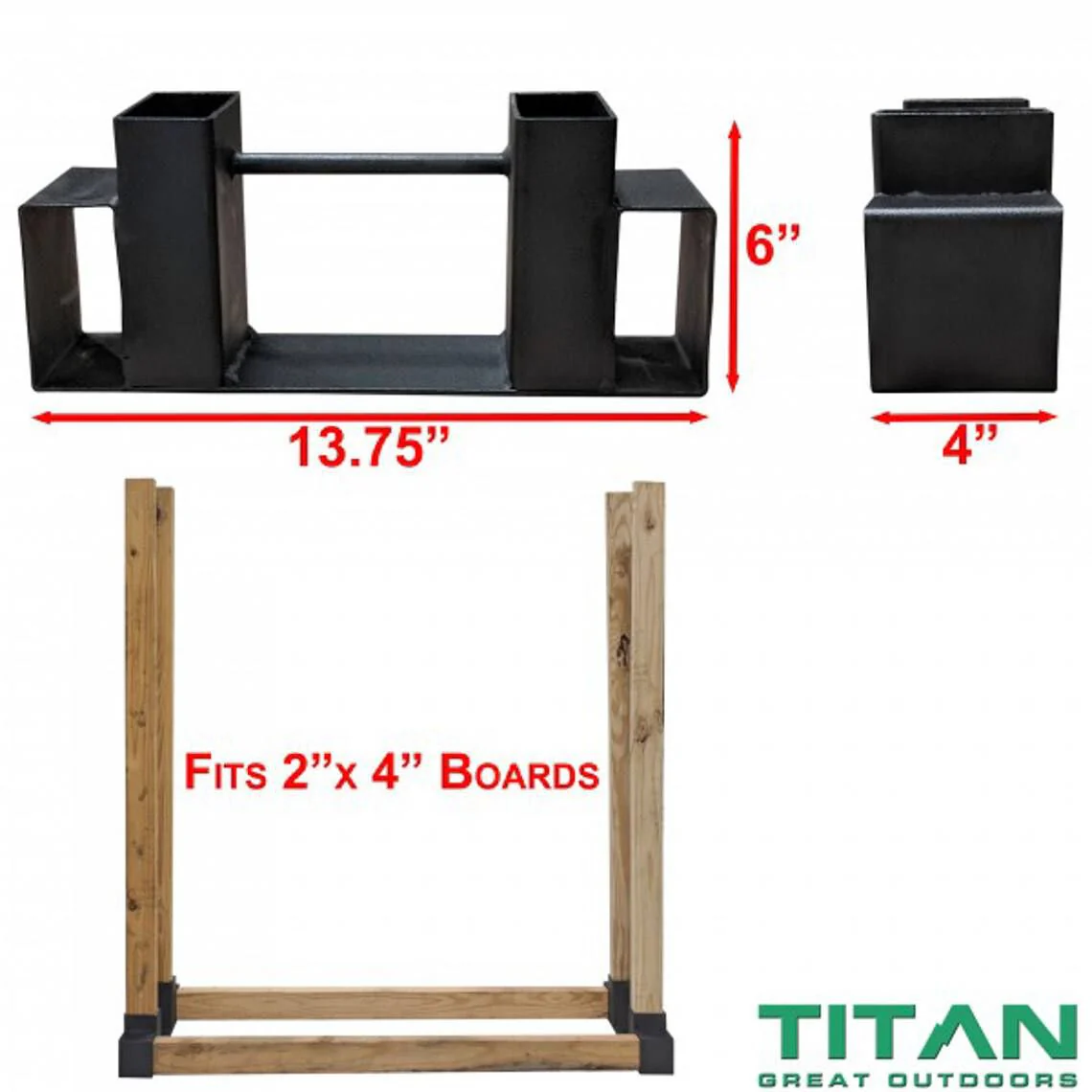 Scratch and Dent - Steel Log Rack Bracket Kit| DIY - FINAL SALE - Image 10
