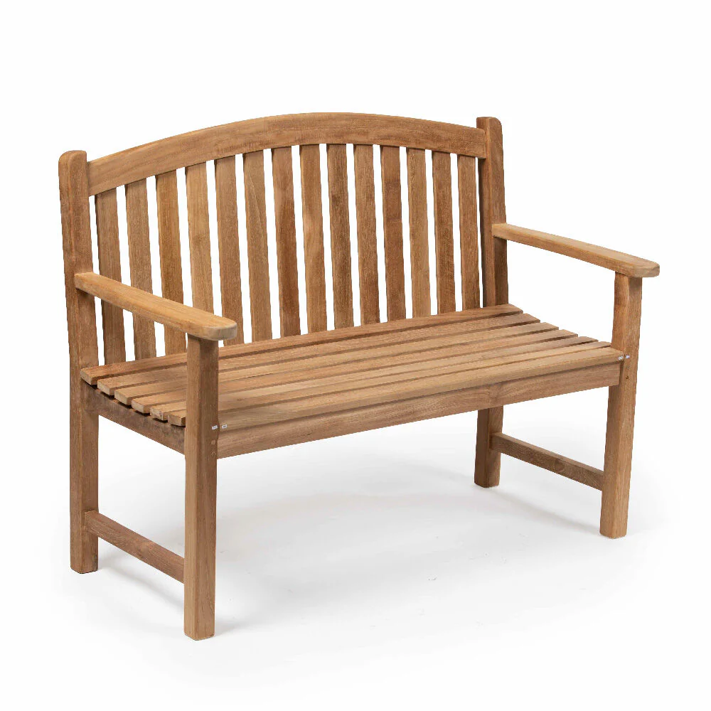 Scratch and Dent - Teak Bow Back Bench | 4-ft - FINAL SALE