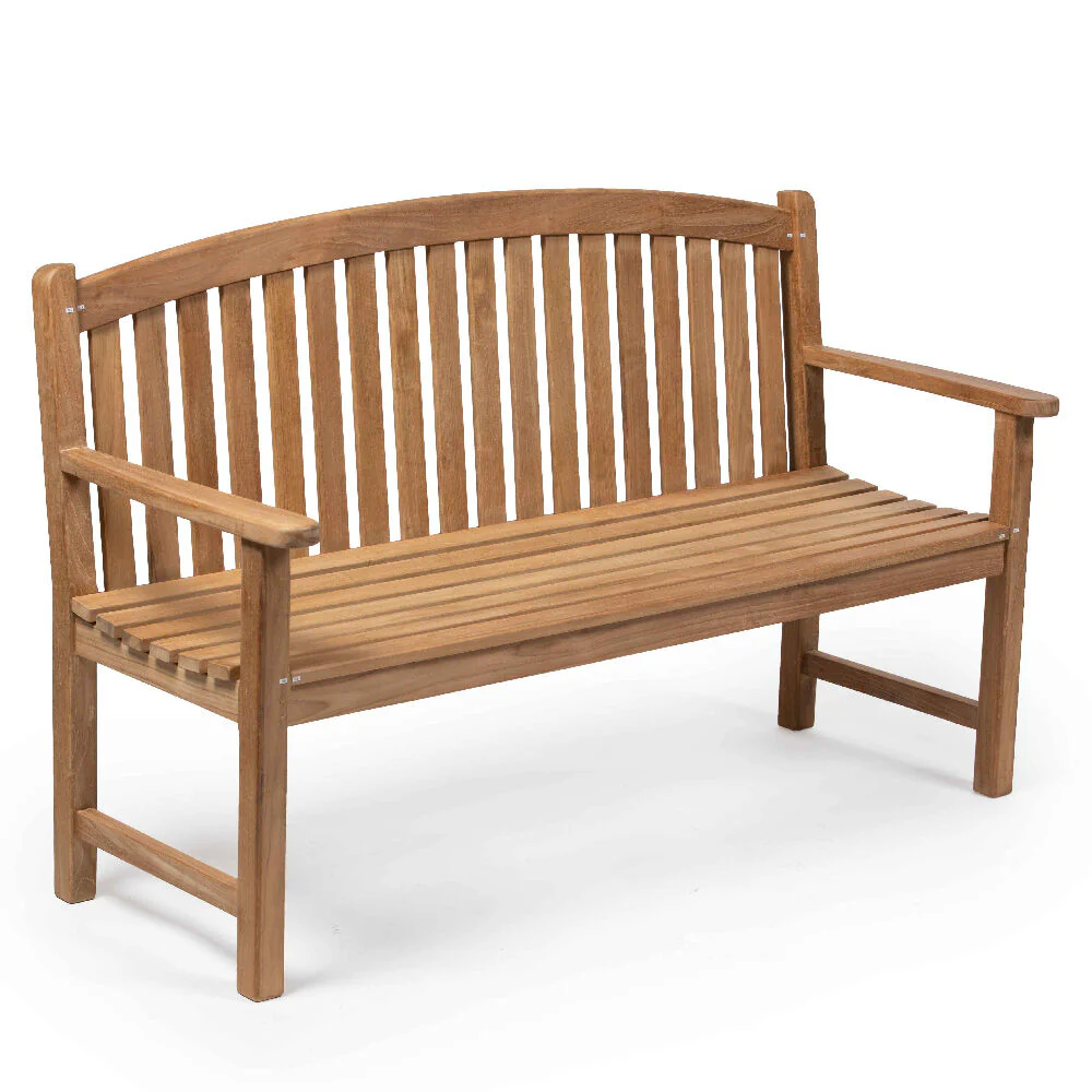 Scratch and Dent - Teak Bow Back Bench | 5-ft - FINAL SALE