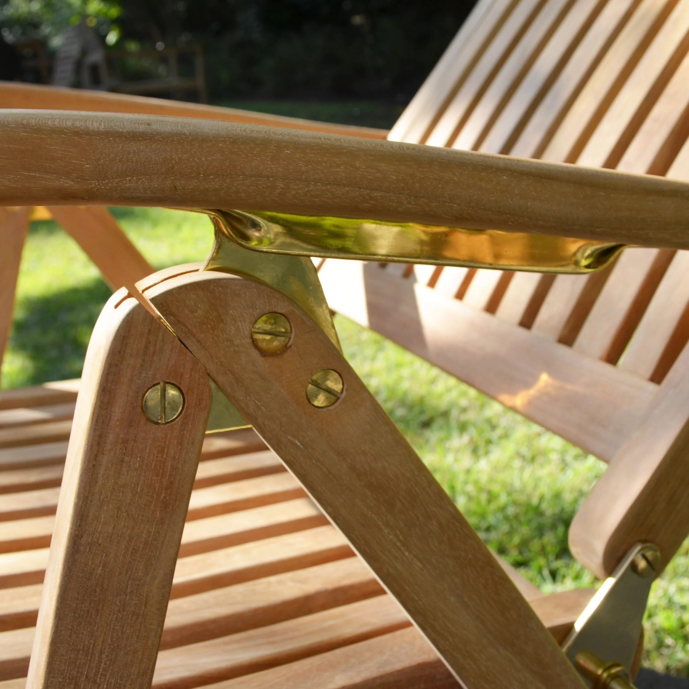 Scratch and Dent - Teak Folding Armchair - FINAL SALE - Image 4