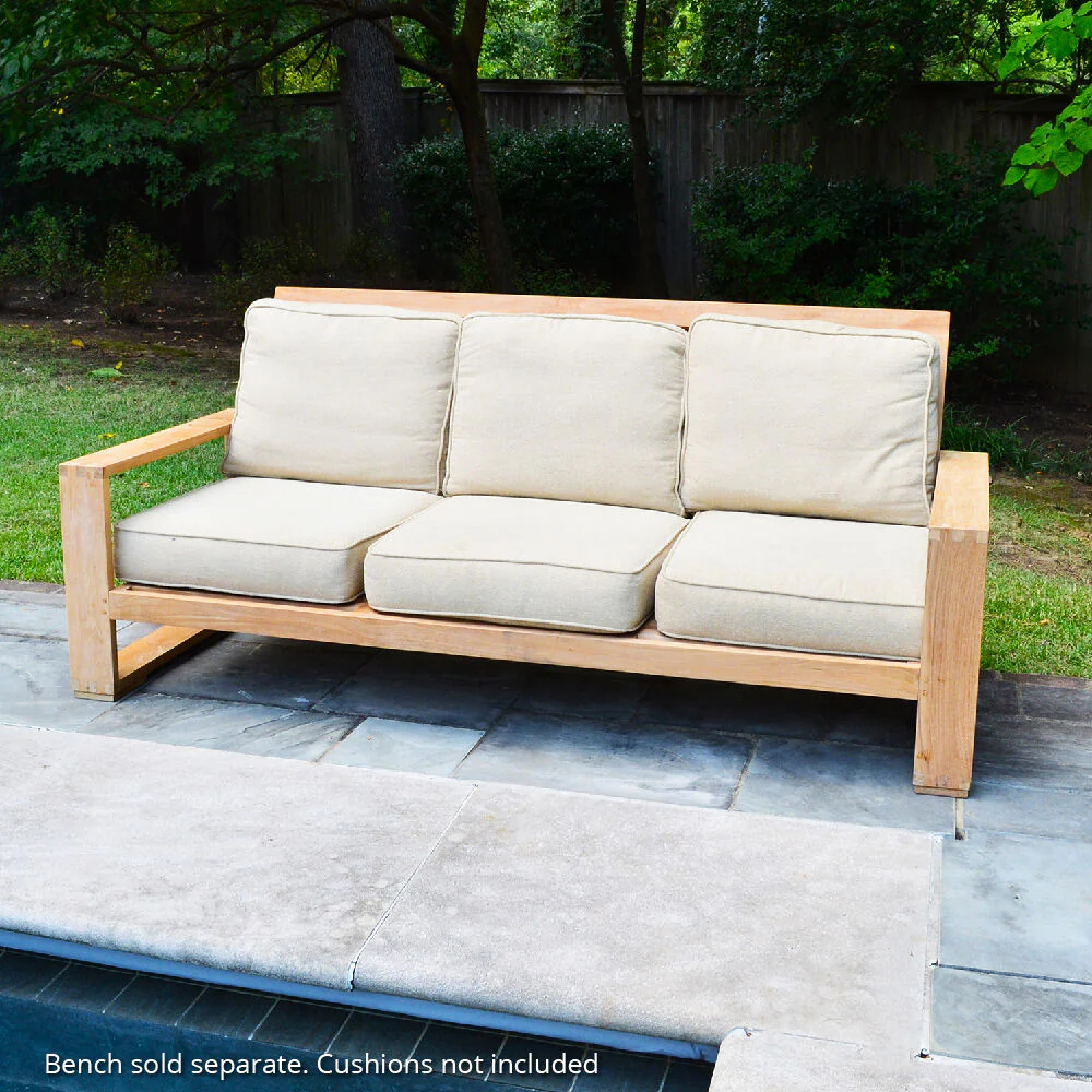 Scratch and Dent - Teak Havana Bench | 83-in - FINAL SALE - Image 5