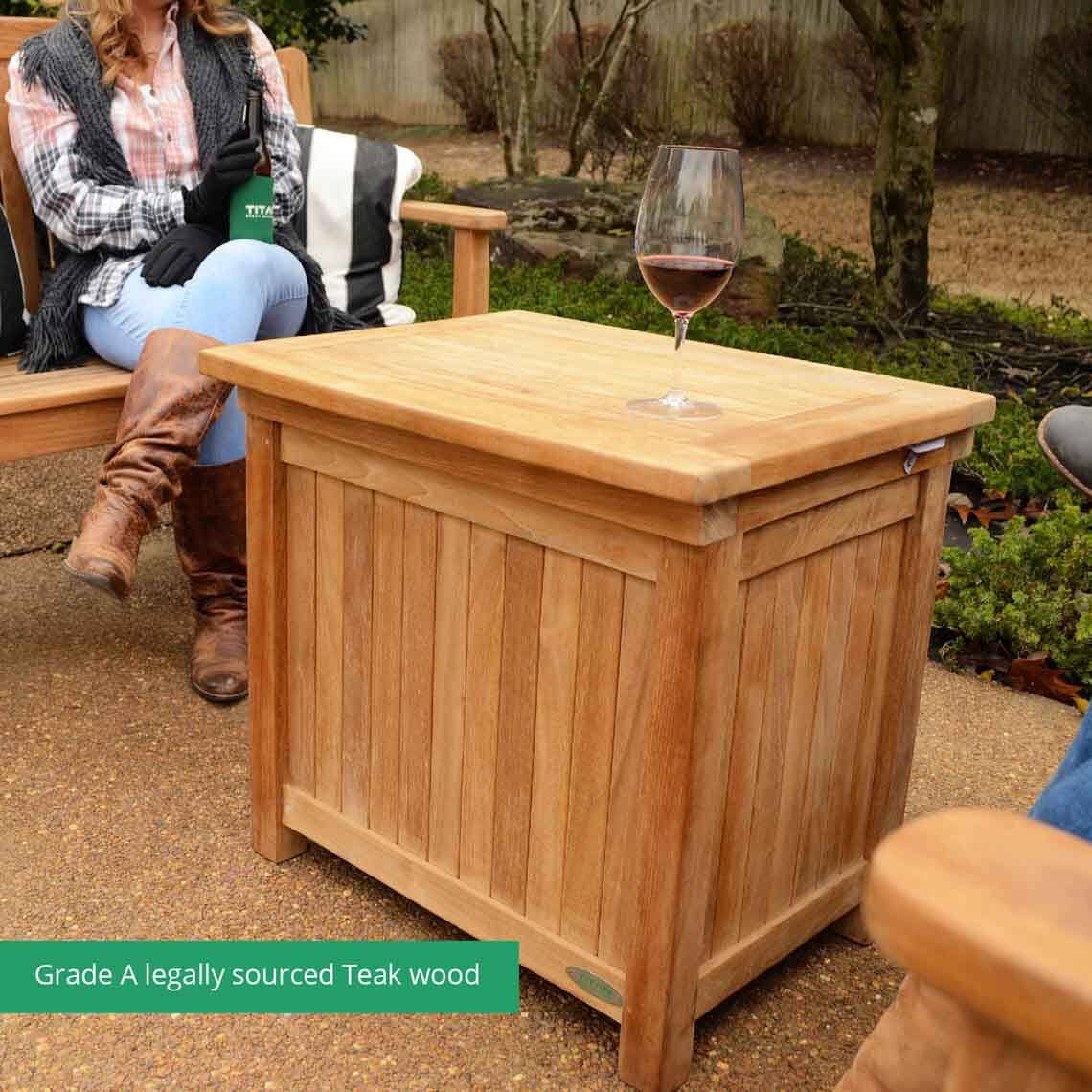 Scratch and Dent - Teak Ice Chest - FINAL SALE - Image 2