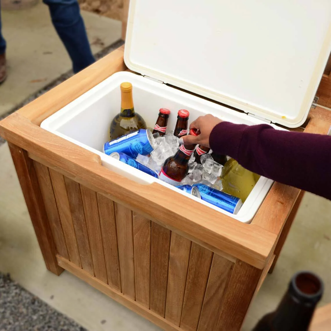 Scratch and Dent - Teak Ice Chest - FINAL SALE - Image 3