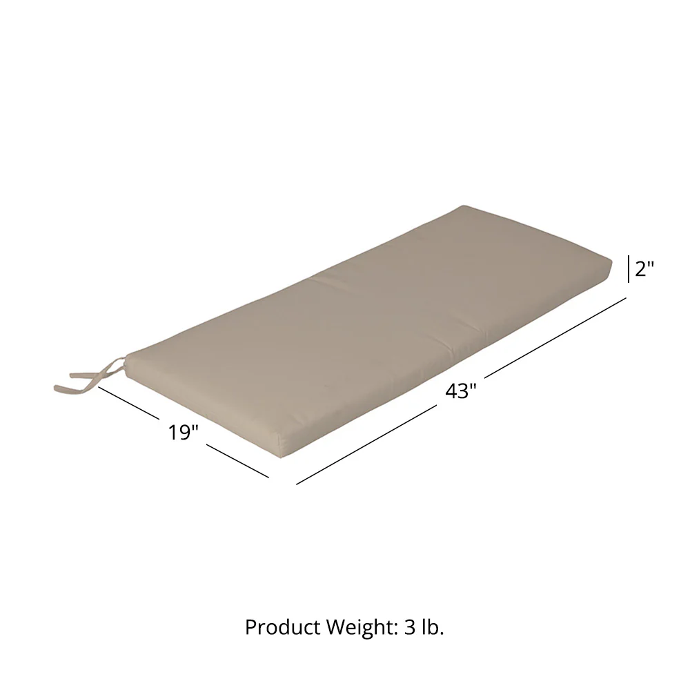 Sunbrella® Cushion for 4 FT Solstice Bench - Image 18