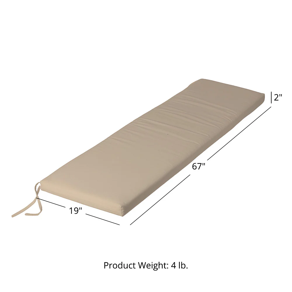 Sunbrella® Cushion for 6 FT Solstice Bench - Image 18