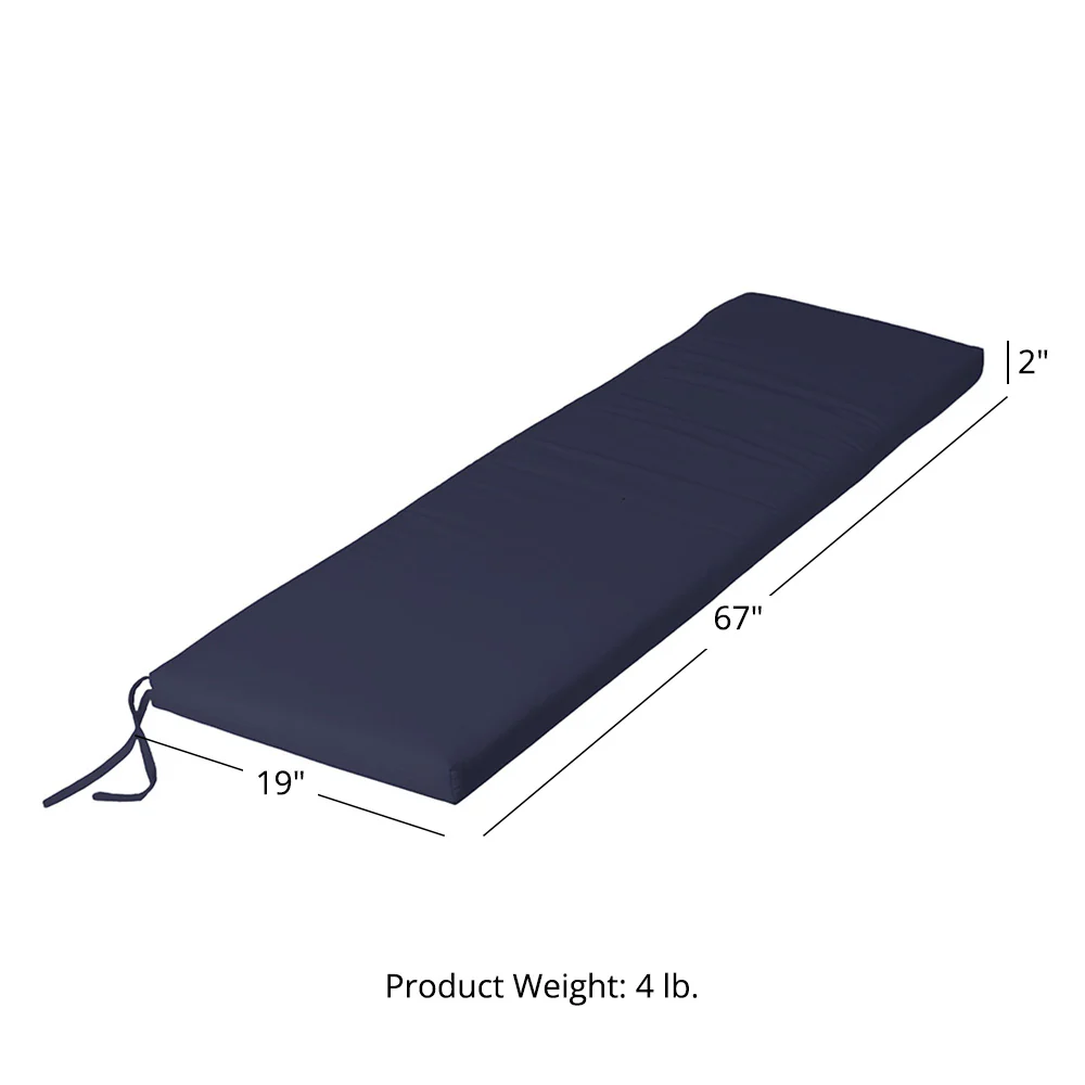Sunbrella® Cushion for 6 FT Solstice Bench - Image 24