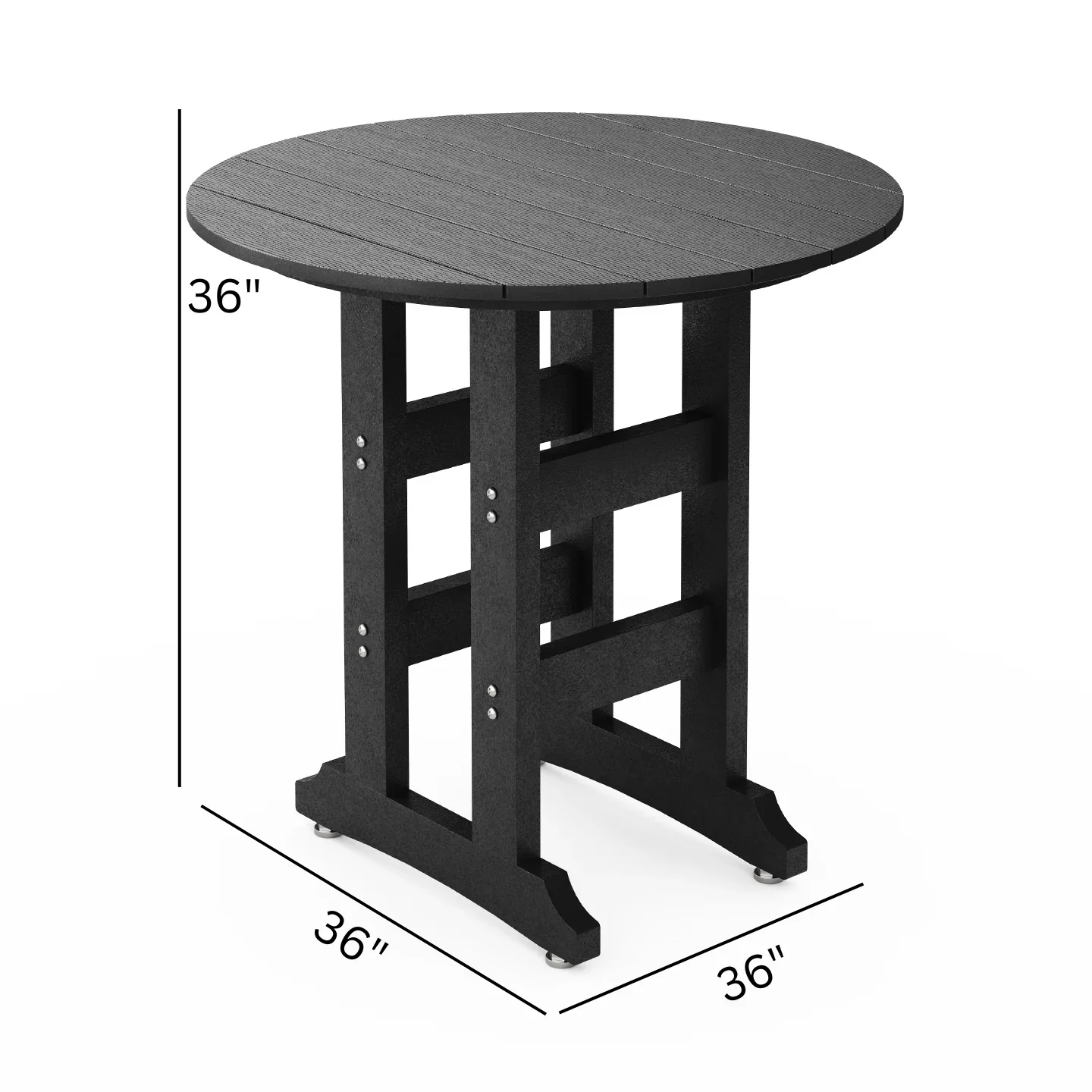 SoPoly 36" Round Counter Table - Image 12