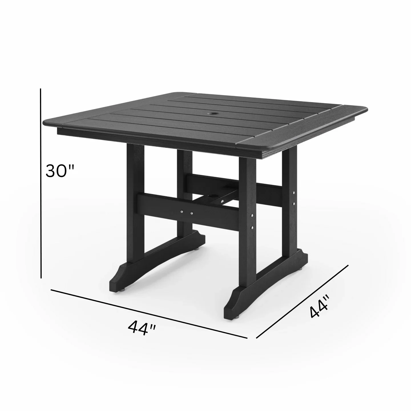 SoPoly 44" Savannah Square Dining Table - Image 12