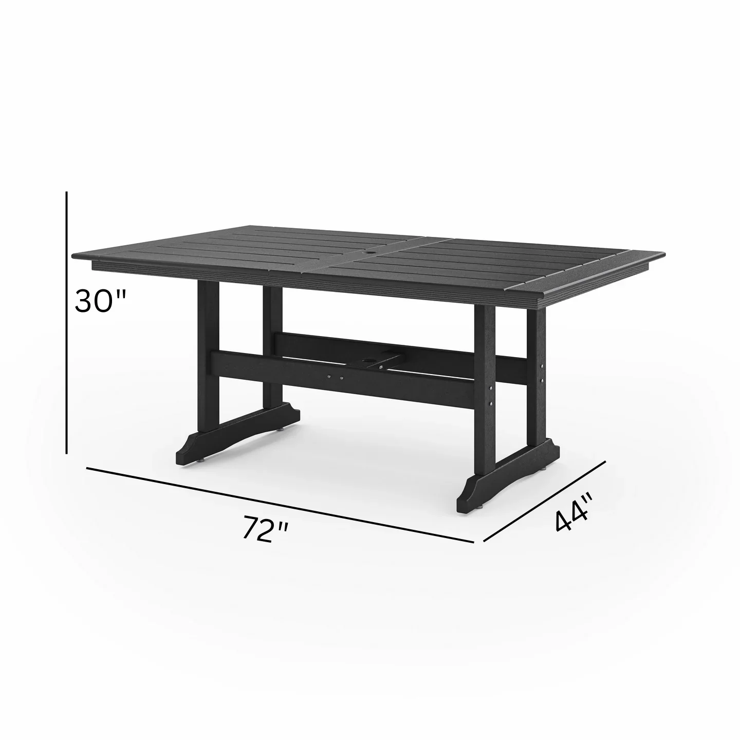 SoPoly 72" Savannah Farmhouse Dining Table - Image 15