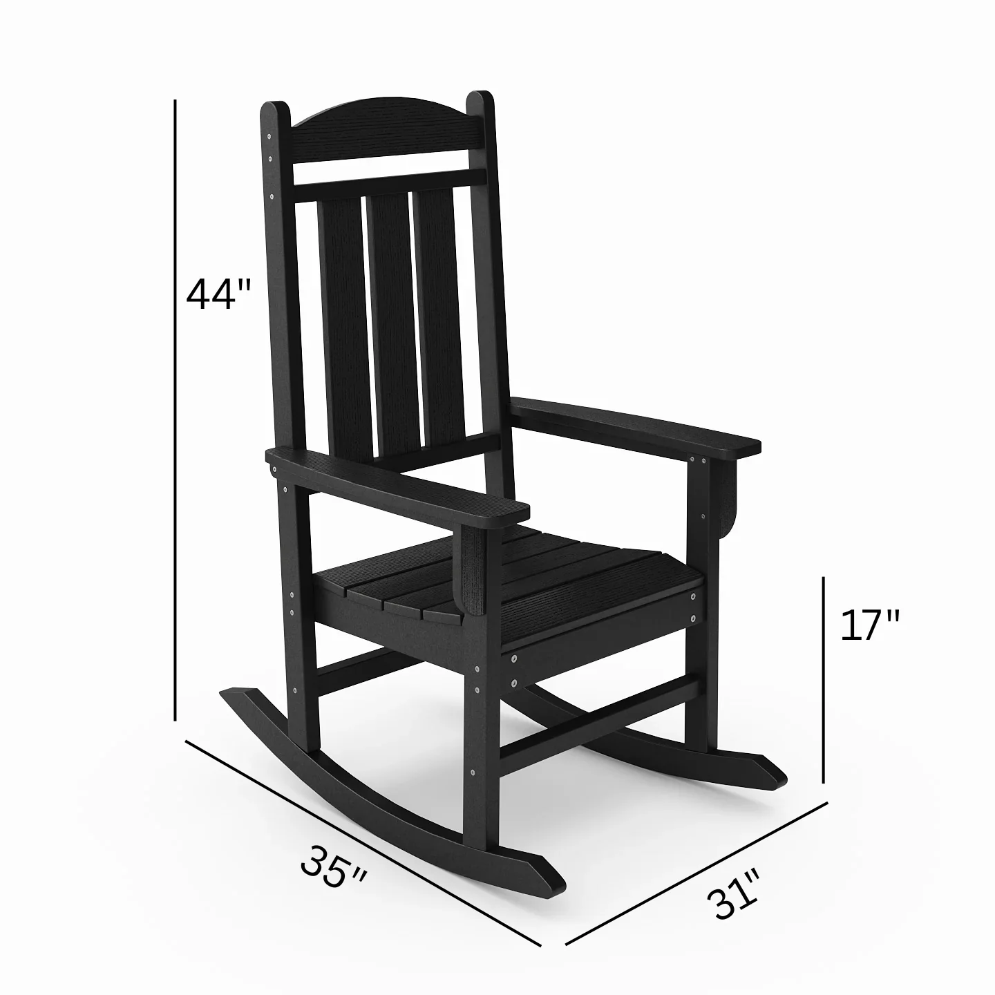SoPoly Callaway Porch Rocker - Image 7