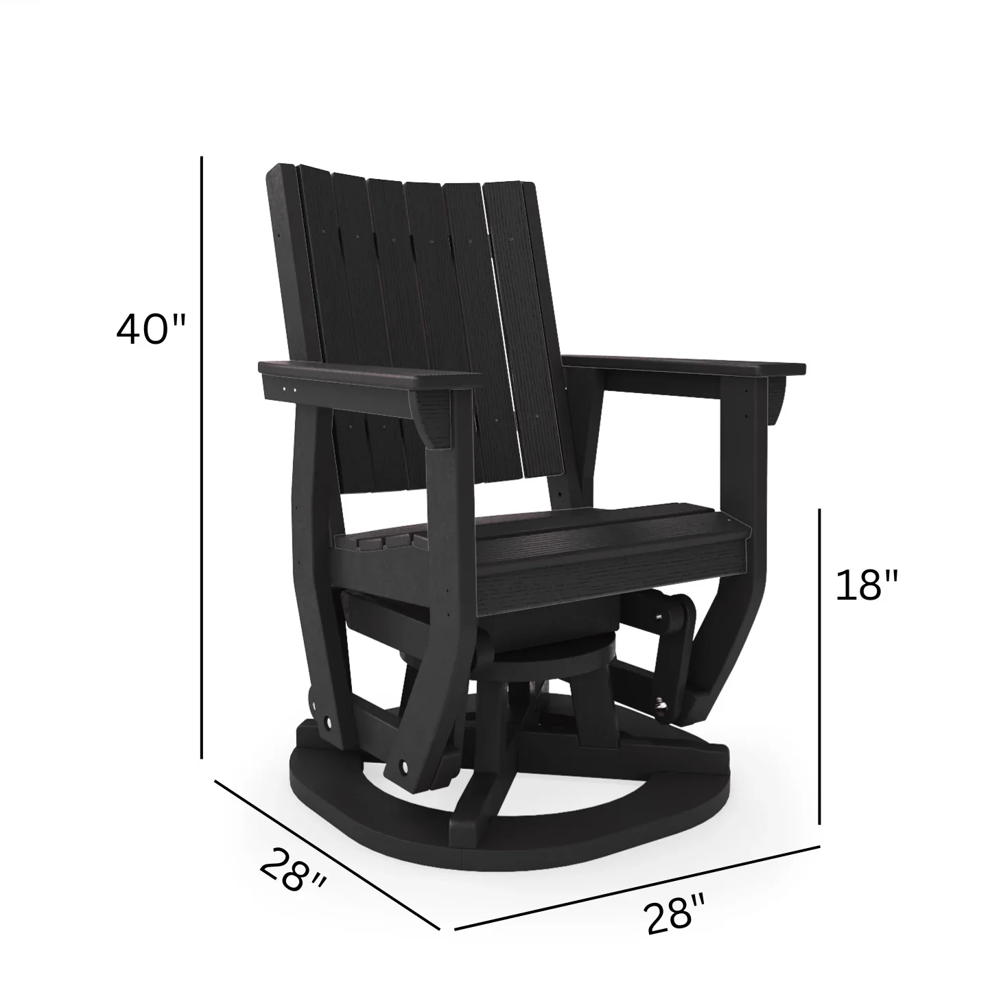 SoPoly Callaway Swivel Glider - Image 9