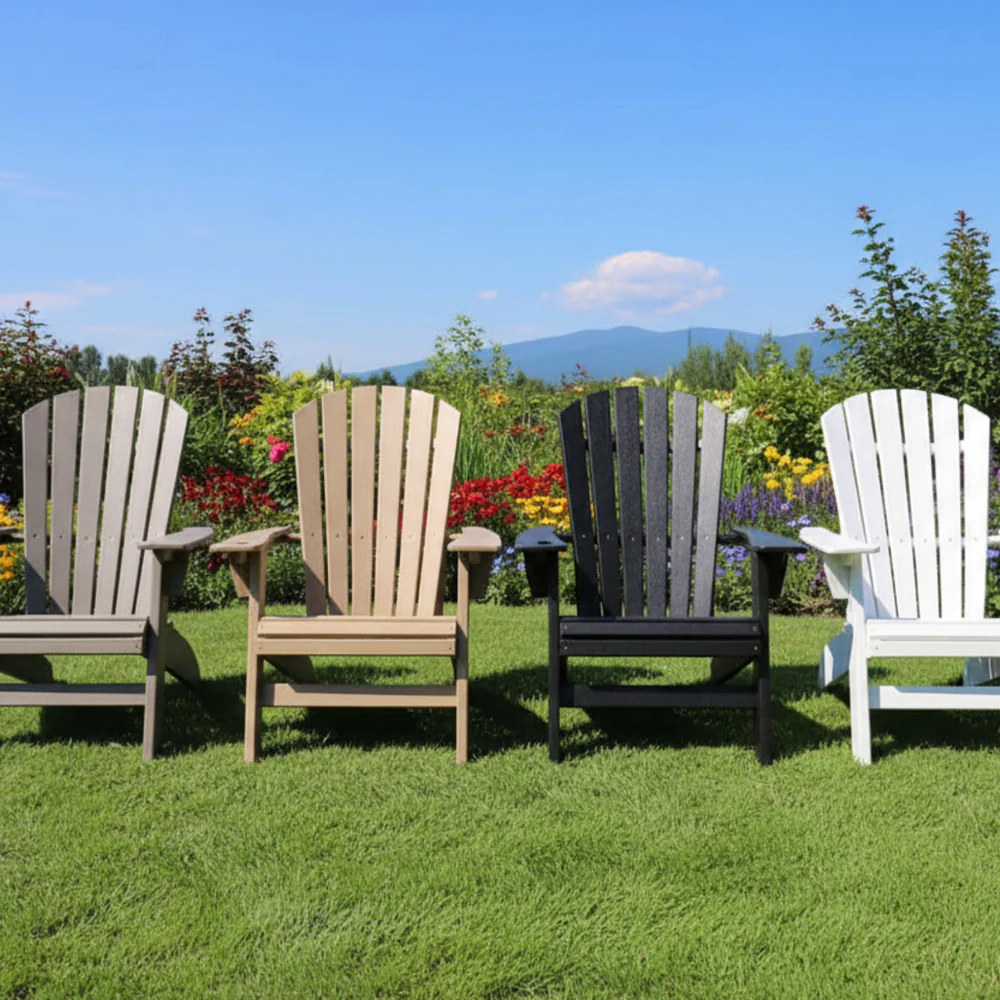 SoPoly St. Simons Curved Back Adirondack Chair - Image 29