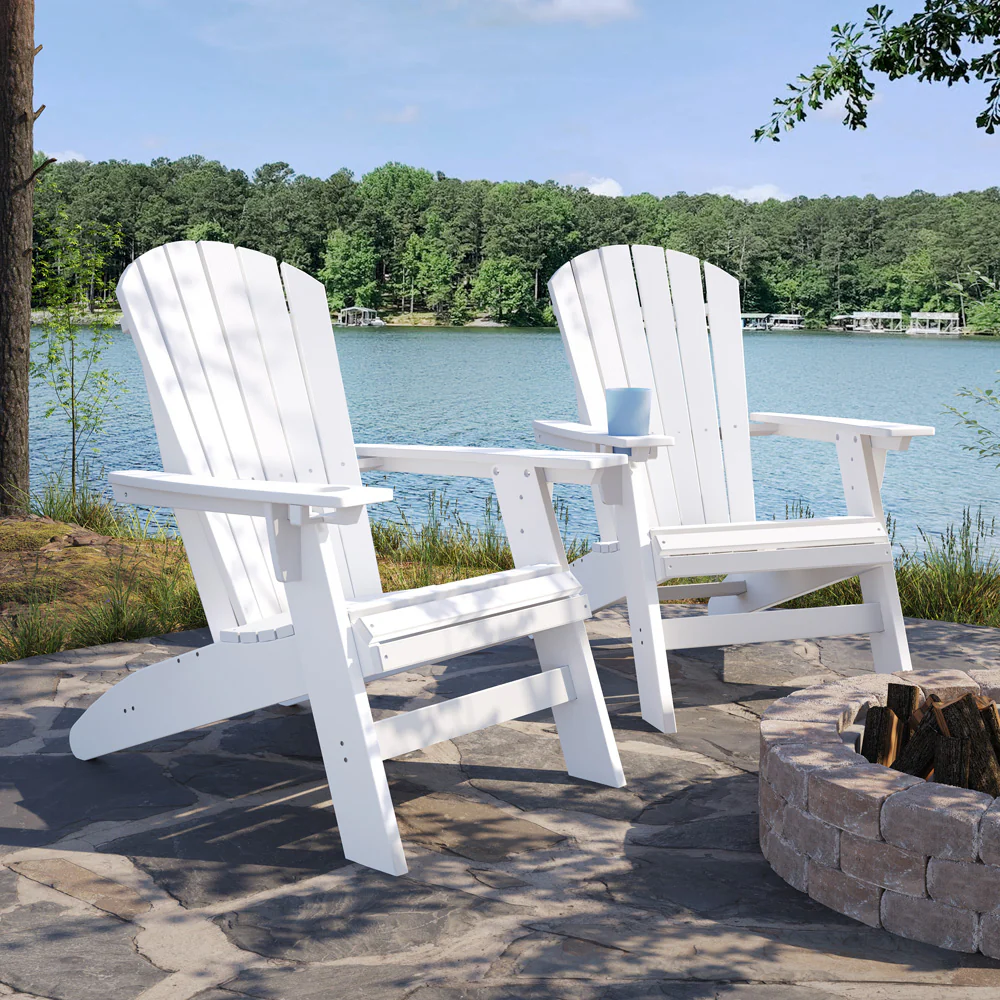SoPoly St. Simons Curved Back Adirondack Chair - Image 30