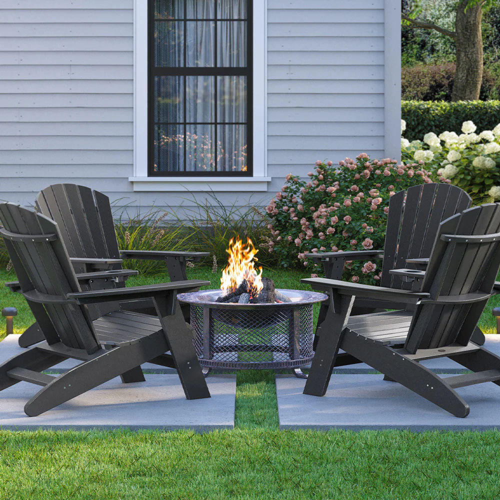 SoPoly St. Simons Curved Back Adirondack Chair - Image 5