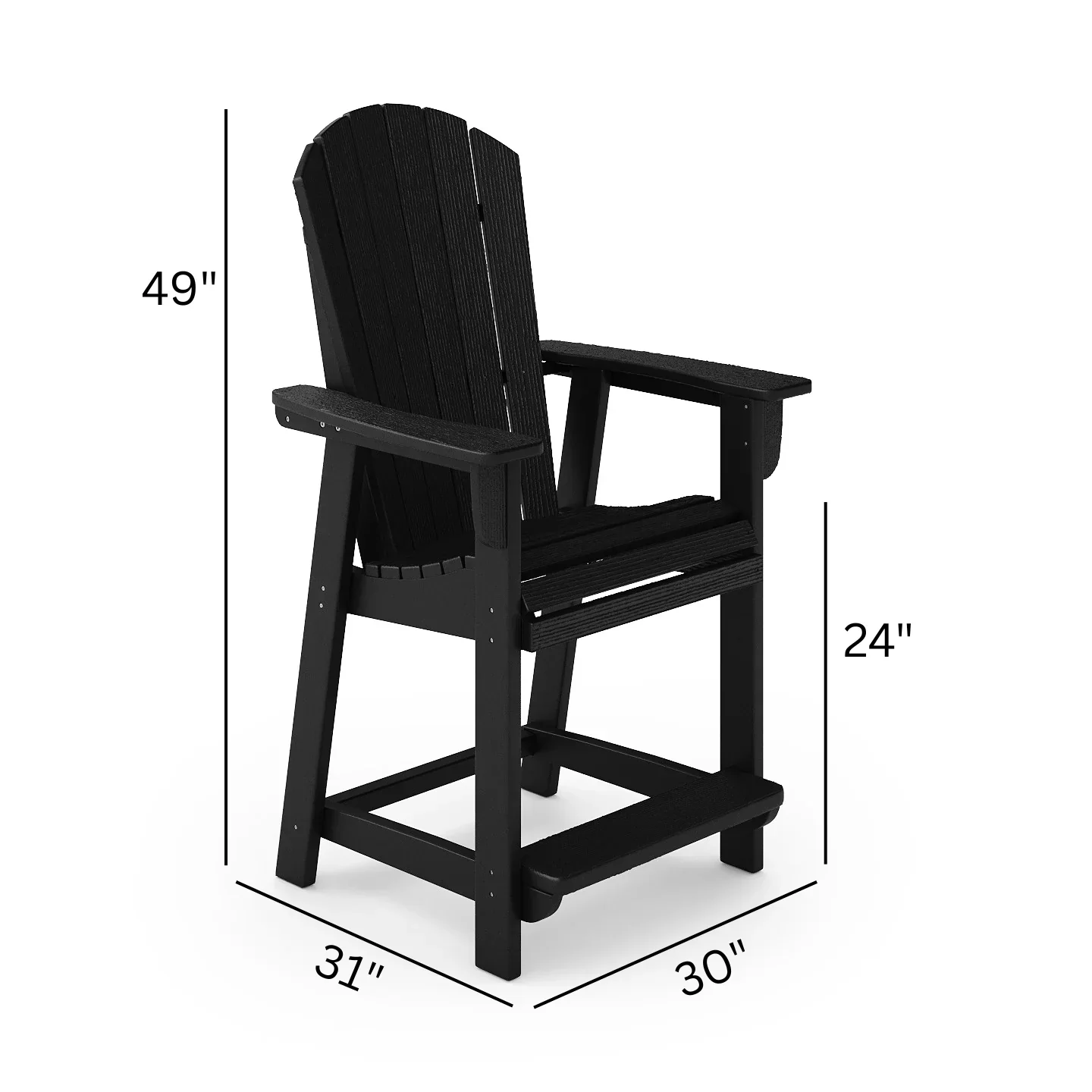 SoPoly St. Simons Fan Back Counter Chair Premium - Image 28