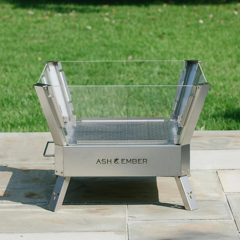 Stainless Steel Glass Fire Pit - Image 3