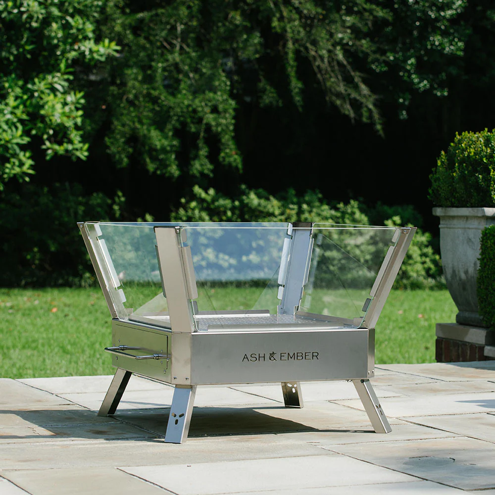 Stainless Steel Glass Fire Pit - Image 7